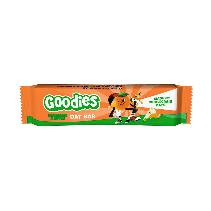 Ovsená tyčinka mandarínka a jablko