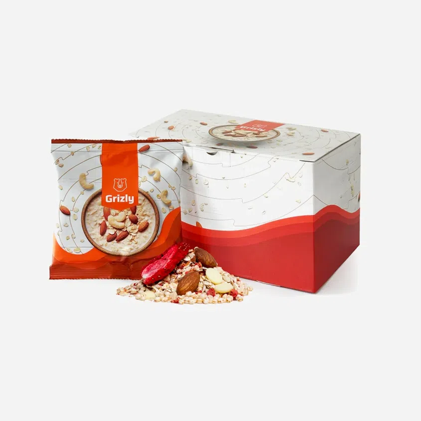 Ovsené kaše biela čokoláda a jahoda