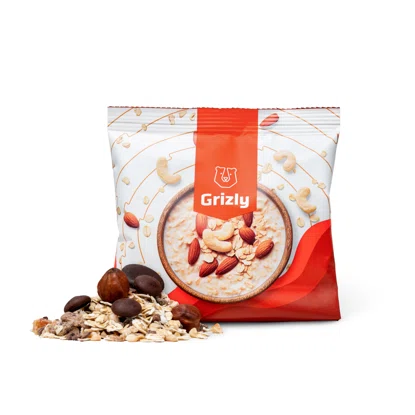 Ovsené kaše horká čokoláda a lieskové orechy