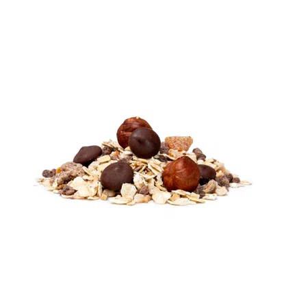 Ovsené kaše horká čokoláda a lieskové orechy