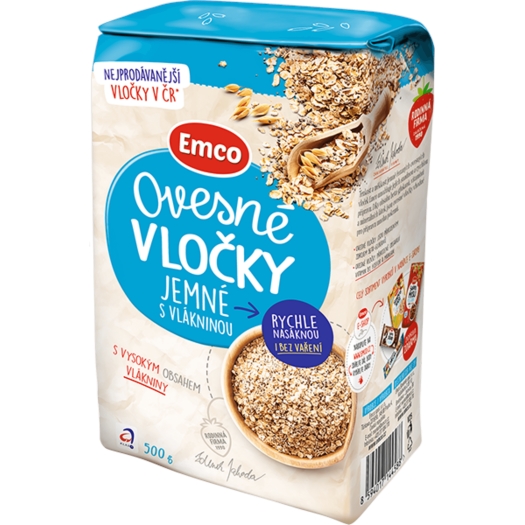 Ovsené vločky jemné s vlákninou