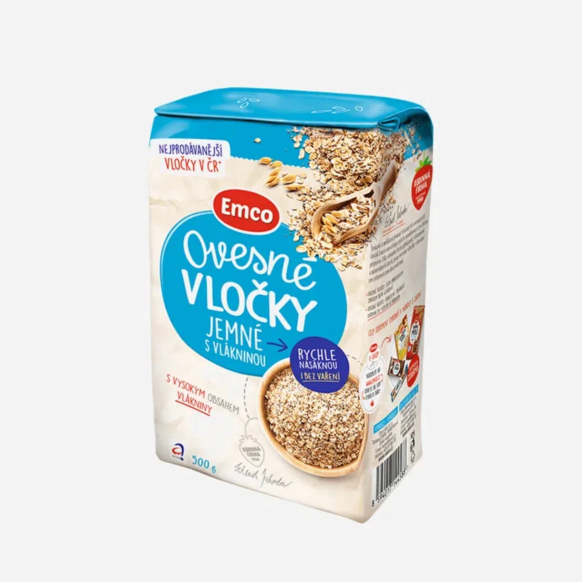 Ovsené vločky jemné s vlákninou