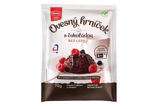 Ovsený hrnček s čokoládou bez lepku