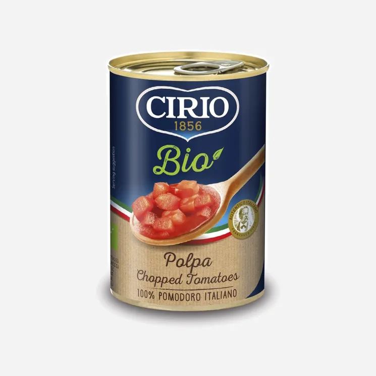 Paradajky lúpané krájané BIO