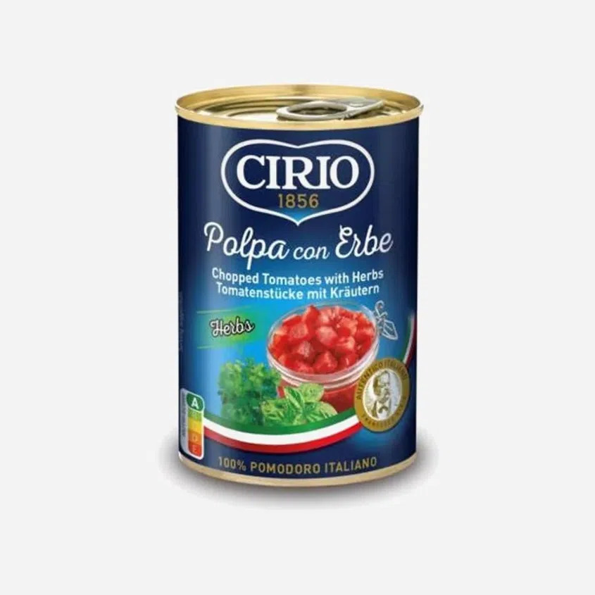 Paradajky lúpané krájané s bylinkami