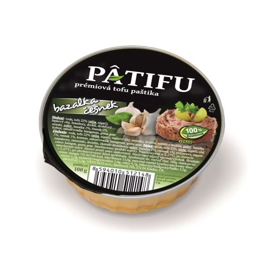 Paštéta PATIFU ​​bazalka a cesnak