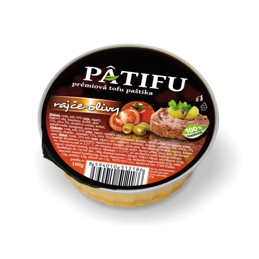 Paštéta PATIFU ​​paradajka a olivy