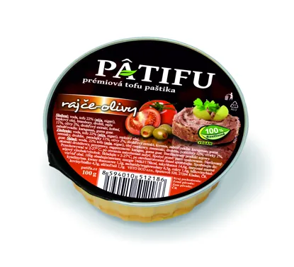 Paštéta PATIFU ​​paradajka a olivy