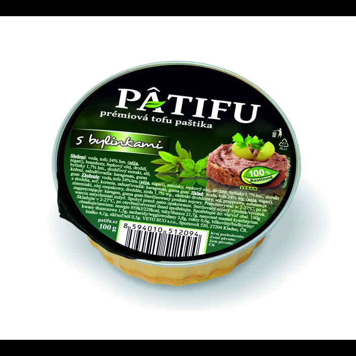 Paštéta PATIFU ​​s bylinkami