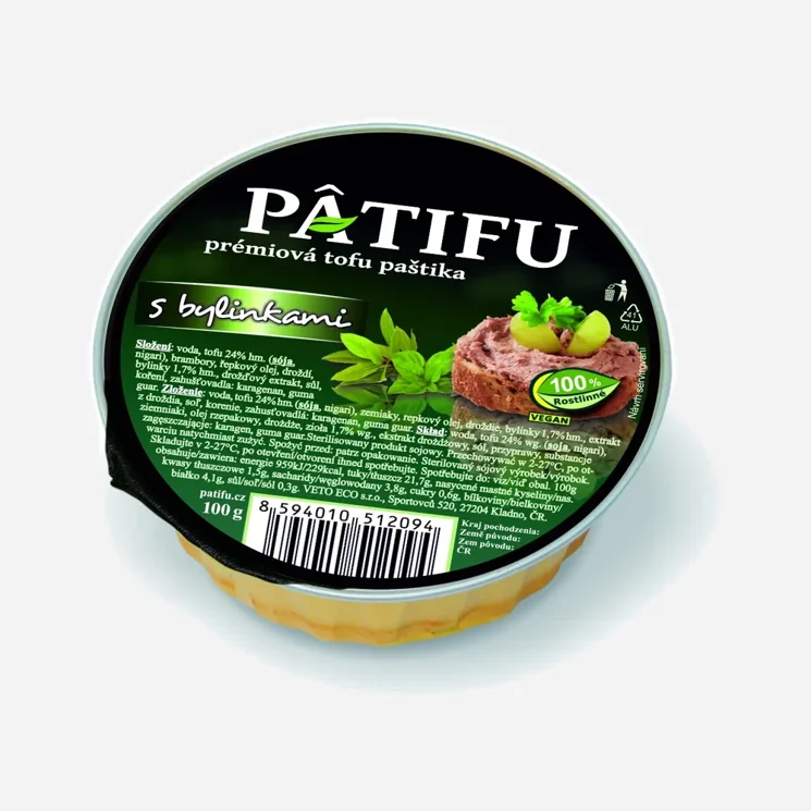Paštéta PATIFU ​​s bylinkami