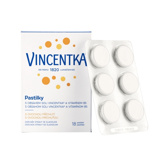 pastilky ovocné 18 tabliet