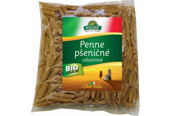 Penne pšeničné celozrnné BIO