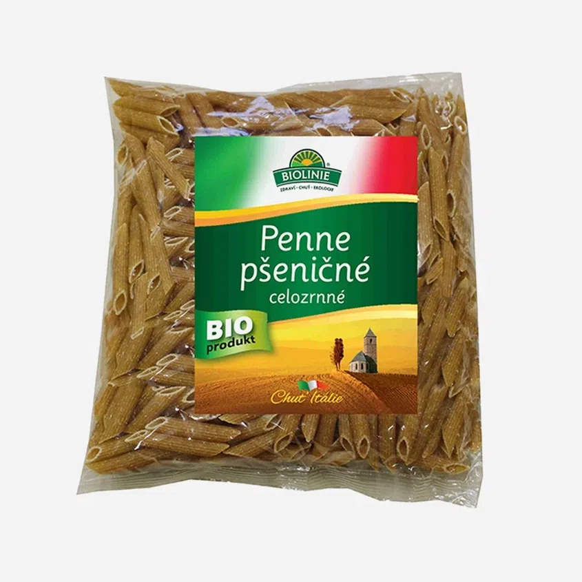 Penne pšeničné celozrnné BIO