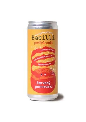 Perlivá voda červený pomaranč BIO