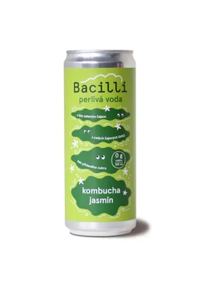 Perlivá voda kombucha jazmín BIO