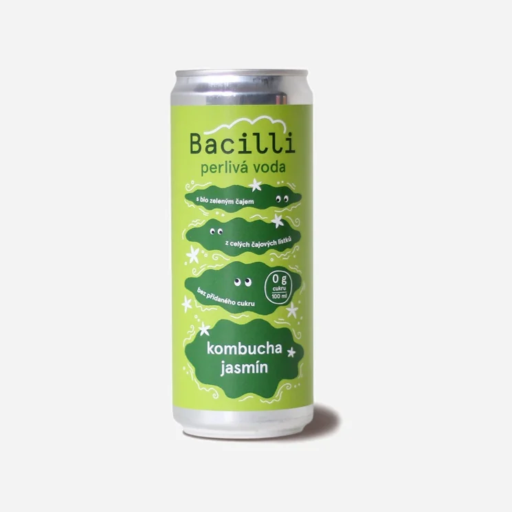 Perlivá voda kombucha jazmín BIO