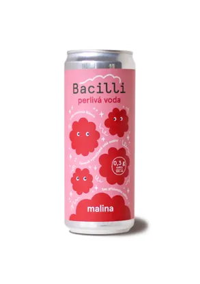 Perlivá voda malinovka BIO