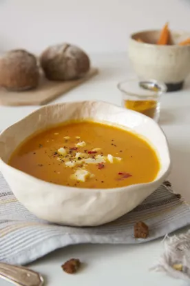 Pikantná curry polievka s kokosom a hubami shiitake BIO