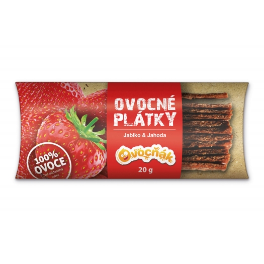 Plátky jablko - jahoda