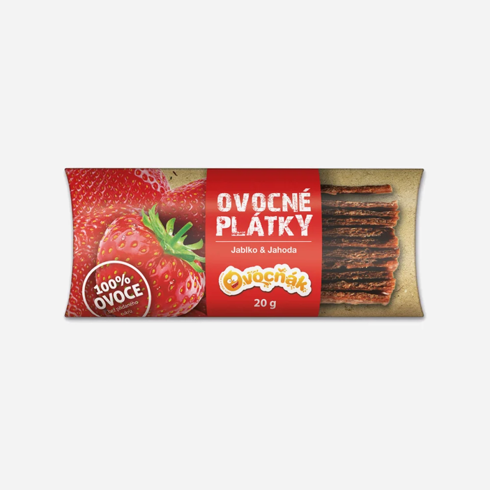 Plátky jablko - jahoda