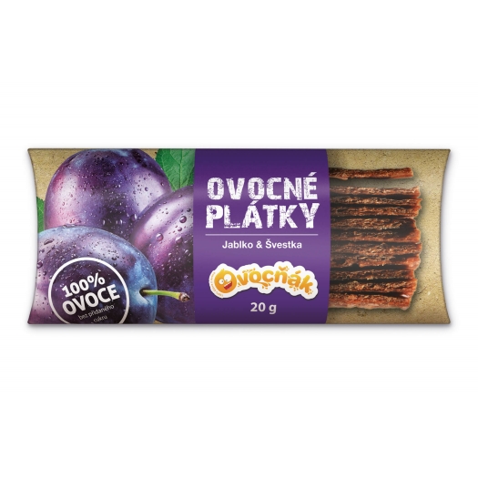 Plátky jablko - slivka
