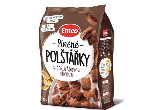 Plnené vankúšiky s čokoládovou príchuťou