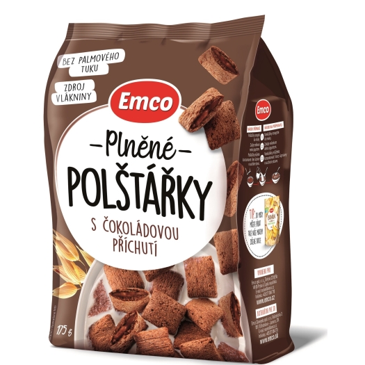 Plnené vankúšiky s čokoládovou príchuťou