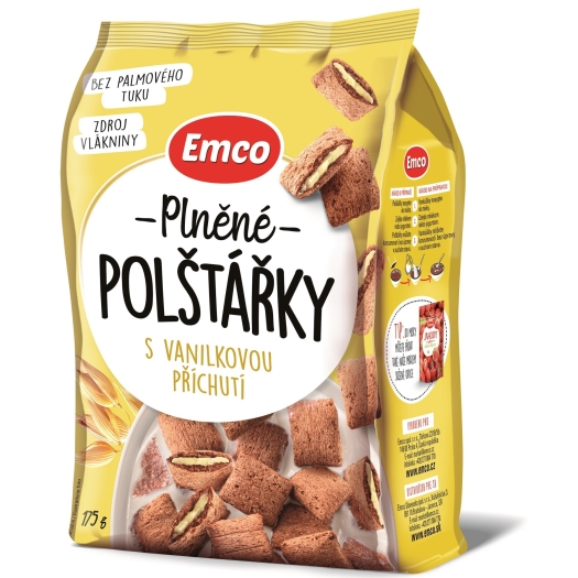 Plnené vankúšiky s vanilkovou príchuťou