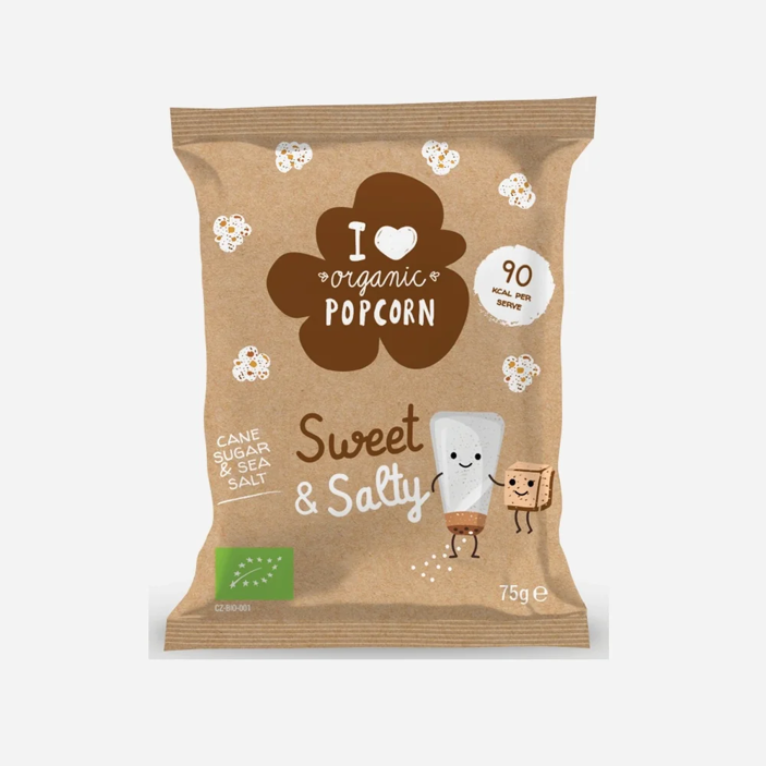 Popcorn sladko slaný BIO