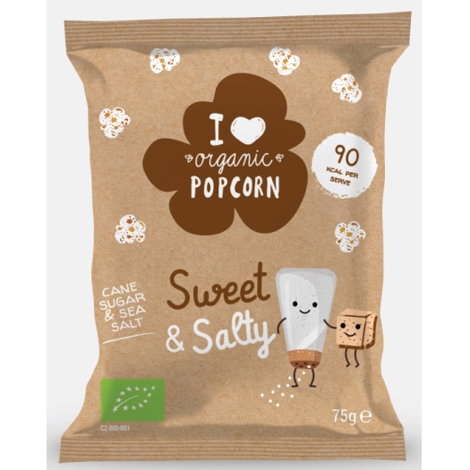 Popcorn sladko slaný BIO
