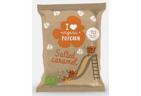Popcorn slaný karamel vegán BIO