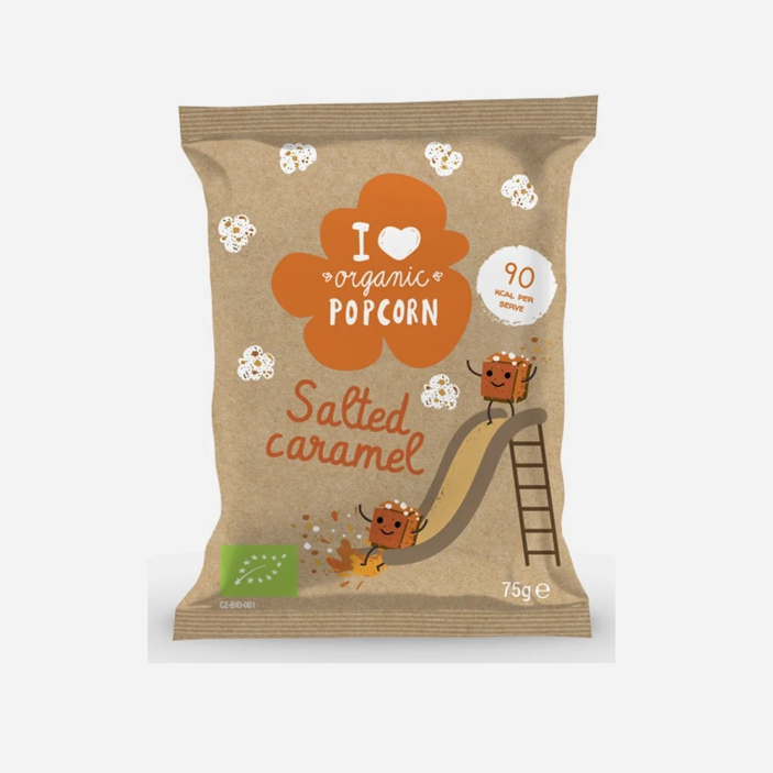 Popcorn slaný karamel vegán BIO