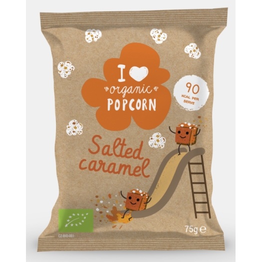 Popcorn slaný karamel vegán BIO