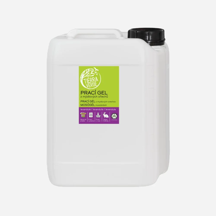 Prací gél z mydlových orechov s levanduľovou silicou (kanister 5 l)