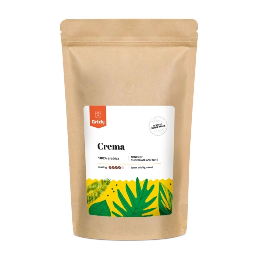 Pražená zrnková káva Crema