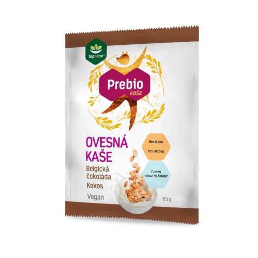 Prebio ovsenná kaša Belgická čokoláda - Kokos 65g