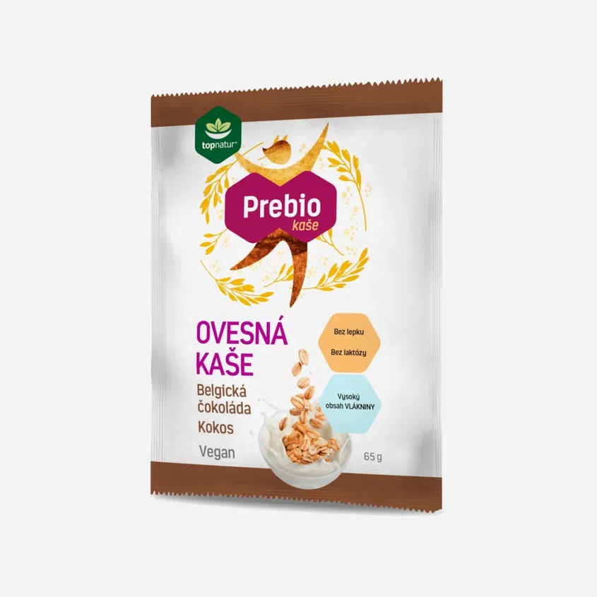 Prebio ovsenná kaša Belgická čokoláda - Kokos 65g