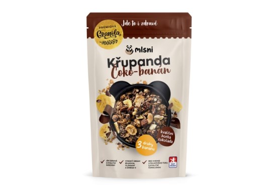 Prémiová granola Chrumkava Čoko-banán