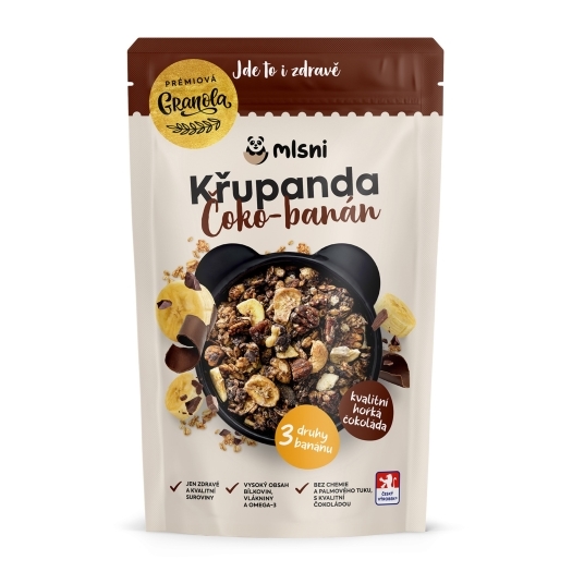 Prémiová granola Chrumkava Čoko-banán