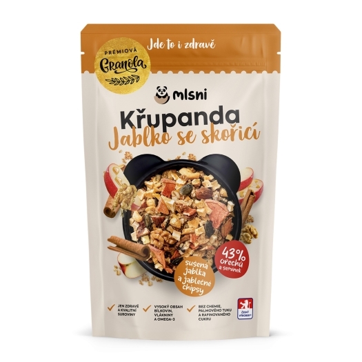 Prémiová granola Chrumkava Jablko so škoricou