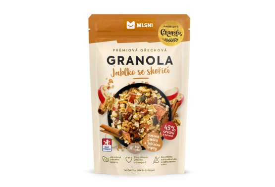 Prémiová granola Chrumkava Jablko so škoricou