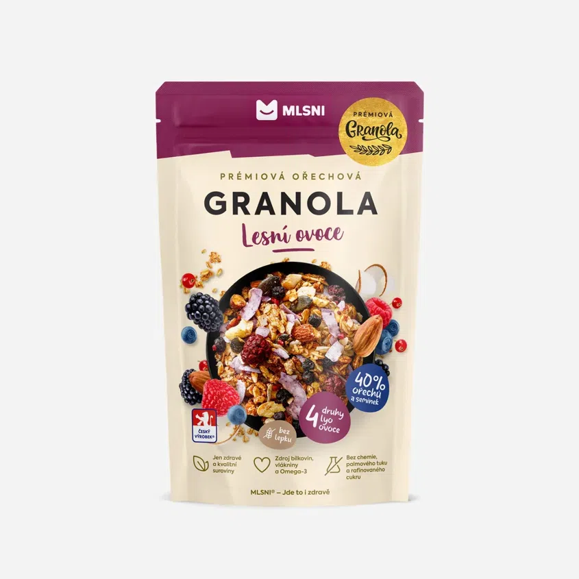 Prémiová granola Chrumkava Lesné ovocie