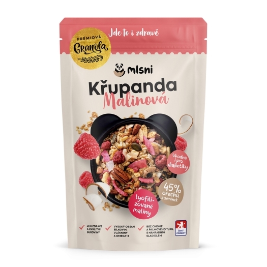 Prémiová granola Chrumkava Malinová DIA