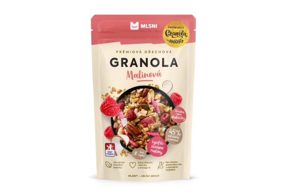 Prémiová granola Chrumkava Malinová DIA