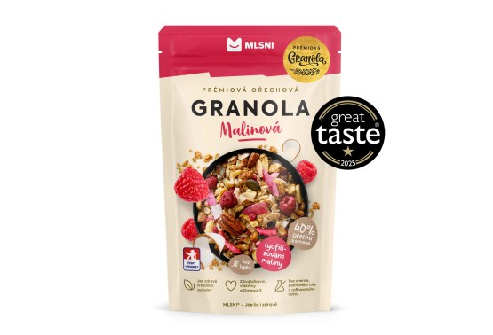 Prémiová granola Chrumkava Malinová