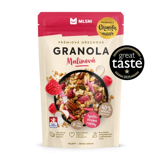 Prémiová granola Chrumkava Malinová