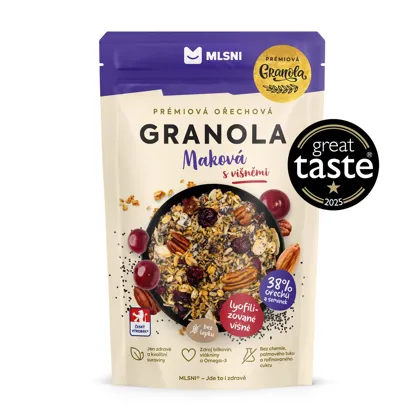 Prémiová granola maková s višňami