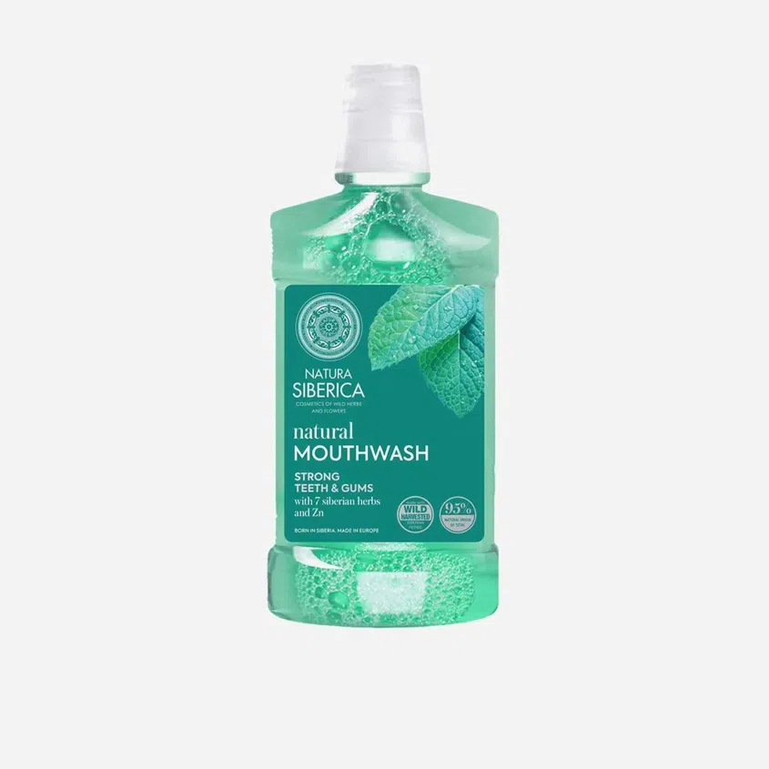 Prírodná ústna voda so 7 Sibírskymi bylinami a zinkom