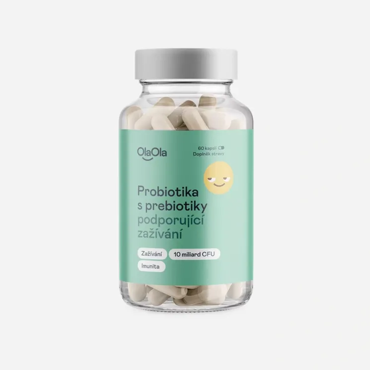 Probiotiká s prebiotikami podporujúce zažívanie