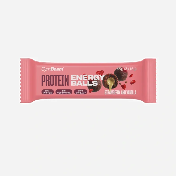 Protein energy balls jahoda vanilka